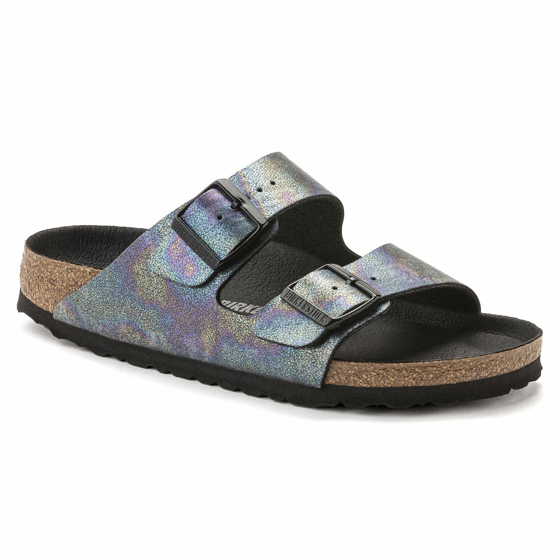 UNISEX BIRKENSTOCK ARIZONA VEGAN MICROFIBER | IRIDESCENT BLACK