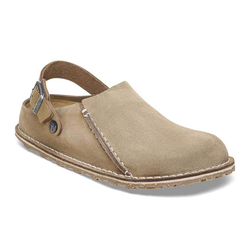 UNISEX BIRKENSTOCK LUTRY PREMIUM SUEDE | GRAY TAUPE – Randy's Shoes