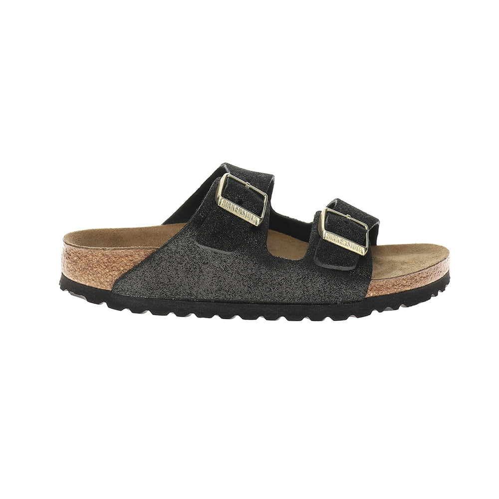 WOMEN'S BIRKENSTOCK ARIZONA BS | BLACK SUEDE SHIMMERING – Randy's