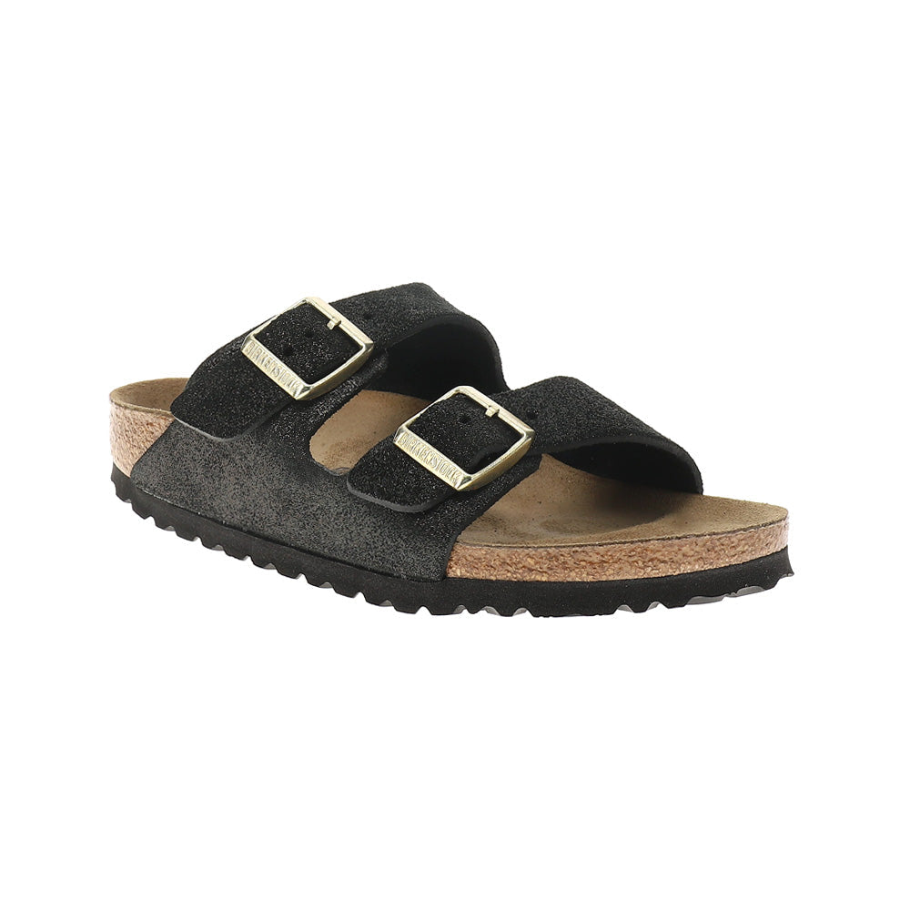 WOMEN'S BIRKENSTOCK ARIZONA BS | BLACK SUEDE SHIMMERING – Randy's