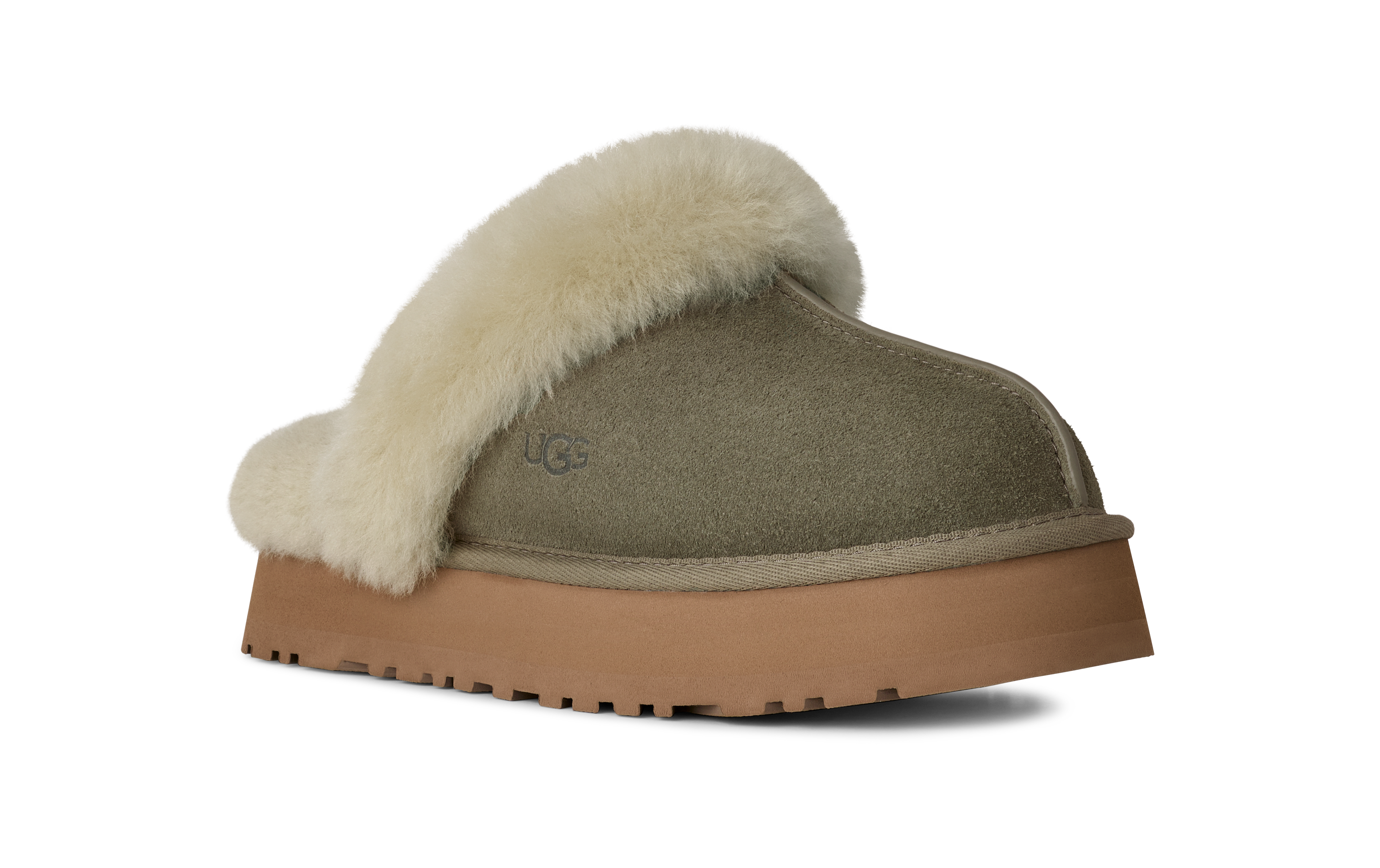 WOMEN'S UGG DISQUETTE SLIPPER | MOSS GREEN / MUTED BRASS – Randy's