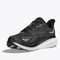 WOMEN'S HOKA CLIFTON 9 | BLACK / WHITE