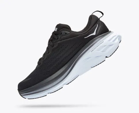 WOMEN'S HOKA BONDI 8 | BLACK / WHITE