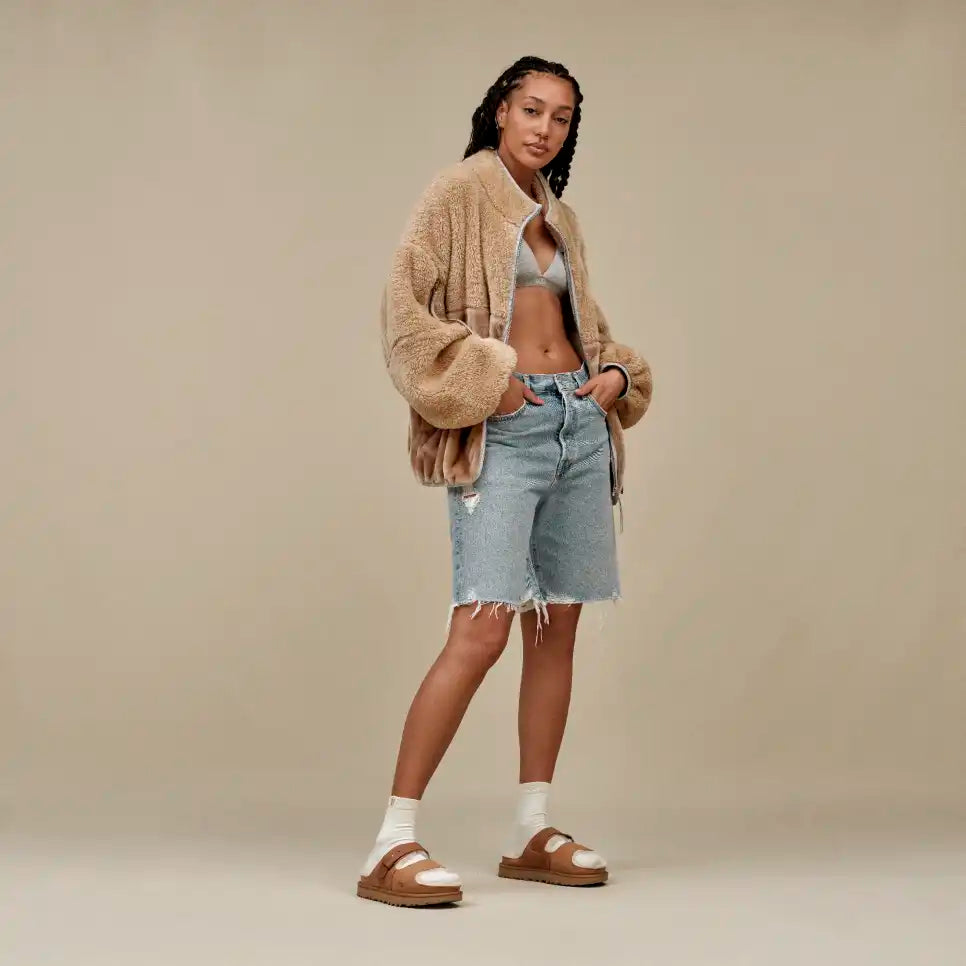 WOMEN'S UGG MARLENE SHERPA JACKET II | SANDSTONE | ICE JAM