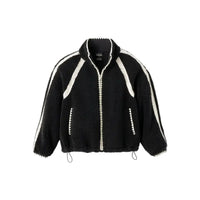 WOMEN'S UGG NIKIA CROCHET UGGFLUFF JACKET | BLACK