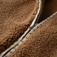 WOMEN'S UGG NIKIA CROCHET UGGFLUFF JACKET | CHESTNUT