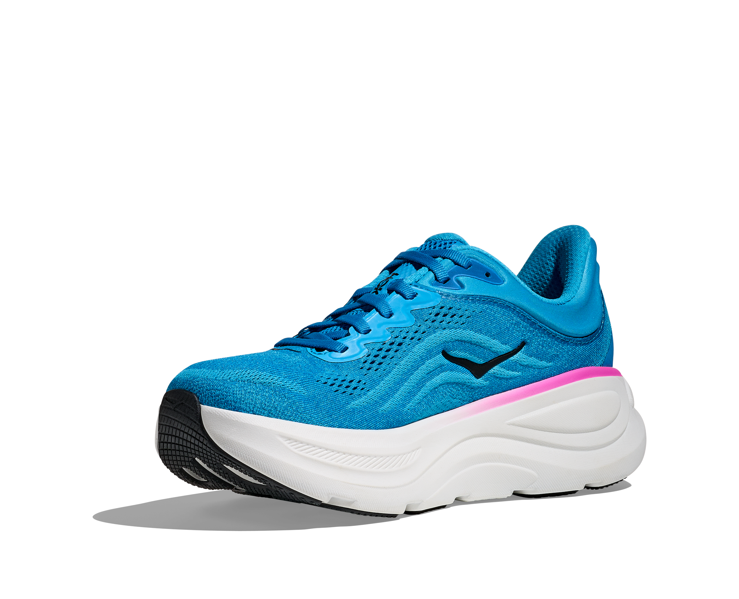 WOMEN'S HOKA BONDI 9 | SKYWARD BLUE | NEON FUCHSIA – Randy's Shoes