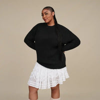 WOMEN'S UGG RIZ TOP RIB | BLACK