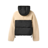 WOMEN'S UGG MYKAH UGGBRAID PUFFER JACKET | BLACK | CREAM