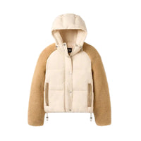 WOMEN'S UGG MYKAH UGGBRAID PUFFER JACKET | CREAM | SAND