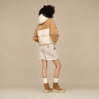 WOMEN'S UGG MYKAH UGGBRAID PUFFER JACKET | CREAM | SAND