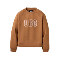 WOMEN'S UGG LOGO CREWNECK | CHESTNUT