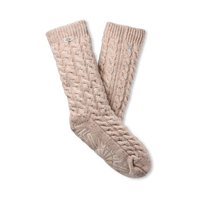 WOMEN'S UGG ELOWYN CABLE KNIT FLEECE LINED SOCKS | CREAM CONFETTI