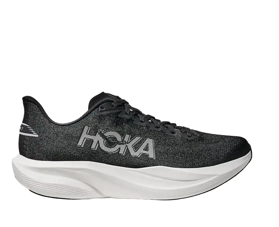 WOMEN'S HOKA MACH 7 | BLACK | WHITE – Randy's Shoes