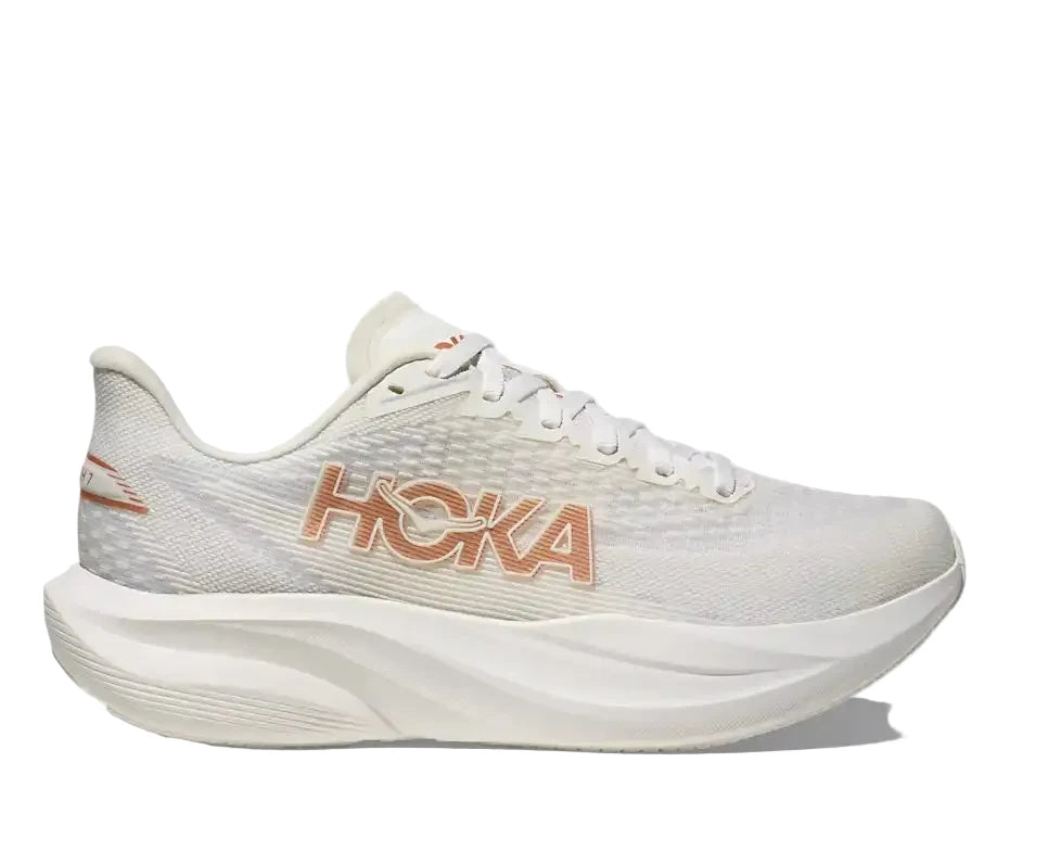 WOMEN'S HOKA MACH 7 | FROST | ROSE | GOLD – Randy's Shoes