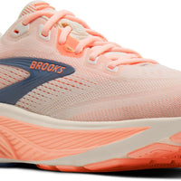 WOMEN'S BROOKS GHOST 18 | STAR WHITE / CYBER PEACH / GREY