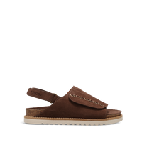 WOMEN'S TAOS ABSTRACT SANDAL | CHOCOLATE SUEDE