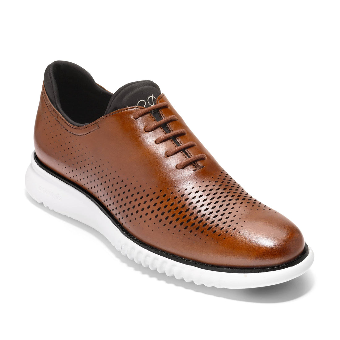 MEN'S COLE HAAN 2. ZERØGRAND LASER WINGTIP OXFORDS | BRITISH TAN / IVORY