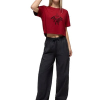 WOMEN'S PRANA SEND OFF HIGH RISE WIDE LEG PANT | BLACK