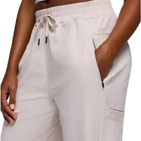 WOMEN'S PRANA SEND OFF HIGH RISE WIDE LEG PANT | ALMOND