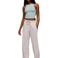 WOMEN'S PRANA SEND OFF HIGH RISE WIDE LEG PANT | ALMOND