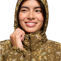 WOMEN'S PRANA ENCINITAS WINDBREAKER | RETRO OLIVE DIGIBLOOM