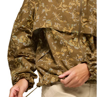 WOMEN'S PRANA ENCINITAS WINDBREAKER | RETRO OLIVE DIGIBLOOM