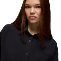 WOMEN'S PRANA RAILAY OVERSIZED BUTTON DOWN | BLACK