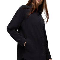 WOMEN'S PRANA RAILAY OVERSIZED BUTTON DOWN | BLACK