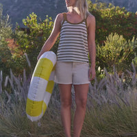 WOMEN'S PRANA COZY UP TANK | RETRO OLIVE STRIPE