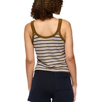 WOMEN'S PRANA COZY UP TANK | RETRO OLIVE STRIPE