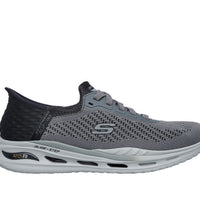 MEN'S SKECHERS SLIP-INS RELAXED FIT: ARCH FIT ORVAN - DREX | GRAY / BLACK