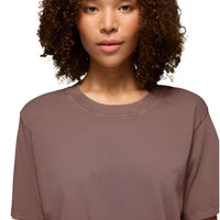 WOMEN'S PRANA EVERYDAY CROP TEE | CAROB