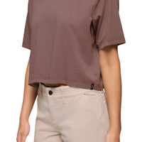 WOMEN'S PRANA EVERYDAY CROP TEE | CAROB