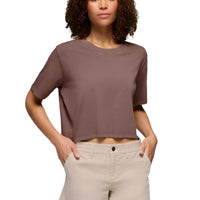 WOMEN'S PRANA EVERYDAY CROP TEE | CAROB