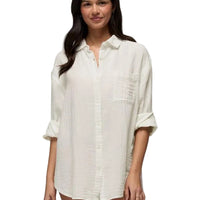 WOMEN'S PRANA HIDEAWAYS BUTTON DOWN TOP | ALBA