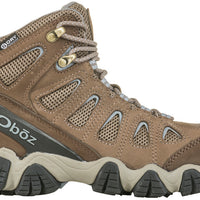 WOMEN'S OBOZ SAWTOOTH II MID WATERPROOF | BRINDLE / TRADEWINDS BLUE