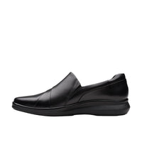 WOMEN'S CLARKS LYNELL SLIP | BLACK LEATHER