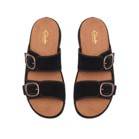 WOMEN'S CLARKS CECILY STEP | BLACK NUBUCK