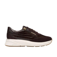 WOMEN'S CLARKS CODE R RUN | DARK BROWN COMBI