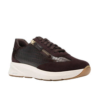 WOMEN'S CLARKS CODE R RUN | DARK BROWN COMBI