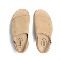 WOMEN'S TAOS ABSTRACT SANDAL | WARM SAND SUEDE