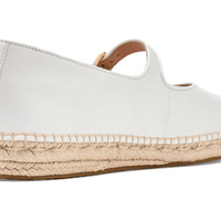 WOMEN'S COLE HAAN CLOUDFEEL ASBURY MARY JANE BALLET FLATS | WHITE LEATHER