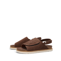 WOMEN'S TAOS ABSTRACT SANDAL | CHOCOLATE SUEDE