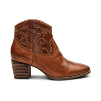WOMEN'S AETREX REAGAN HEEL BOOT | COGNAC
