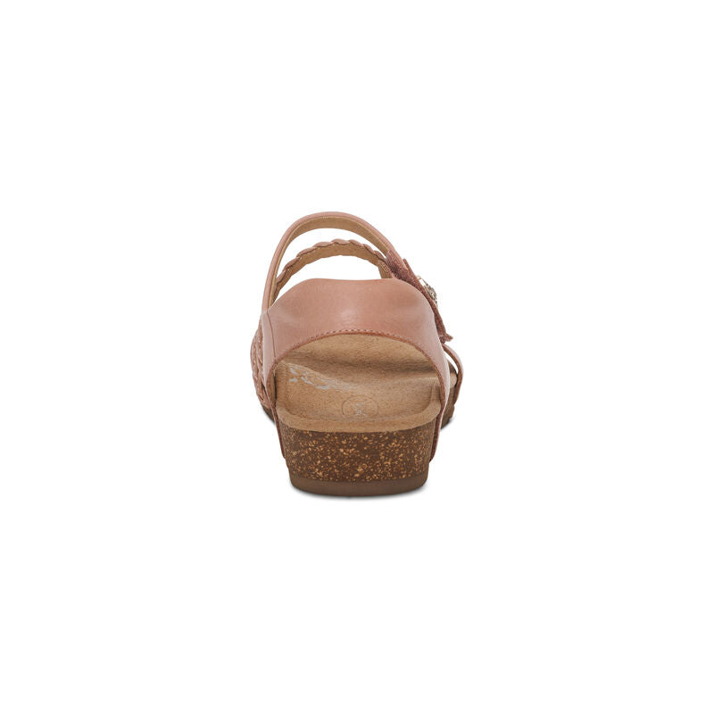 WOMEN'S AETREX JILLIAN BRAIDED QUARTER STRAP SANDAL | ROSE