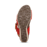 WOMEN'S AETREX ASHLEY ARCH SUPPORT WEDGE SANDAL | POPPY