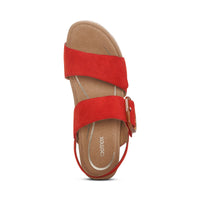 WOMEN'S AETREX ASHLEY ARCH SUPPORT WEDGE SANDAL | POPPY