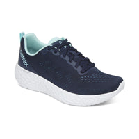 WOMEN'S AETREX DANIKA ARCH SUPPORT SNEAKER | NAVY