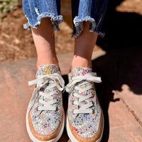 WOMEN'S ARA REM NATURAL SNEAKER | STONE / WHITE / KONFETTI